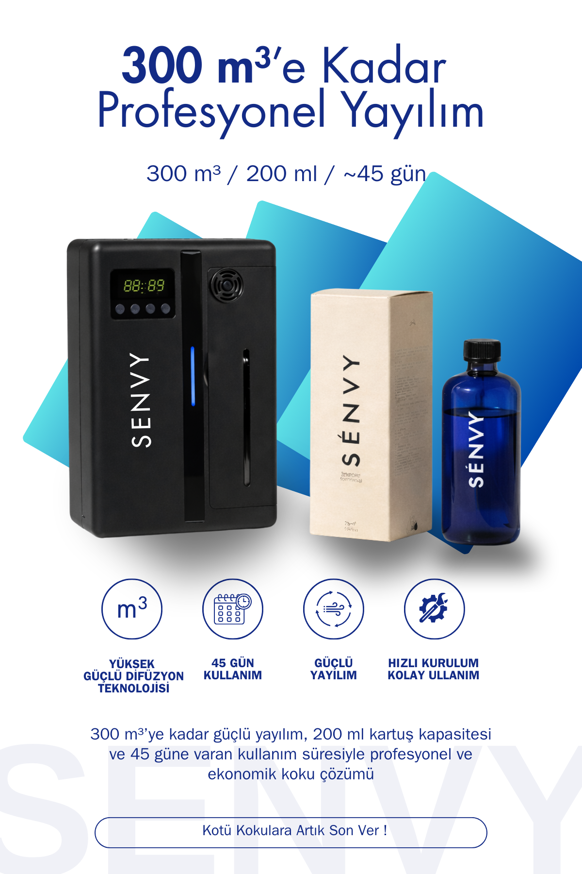 Koku Makinesi + 200 ML Esans
