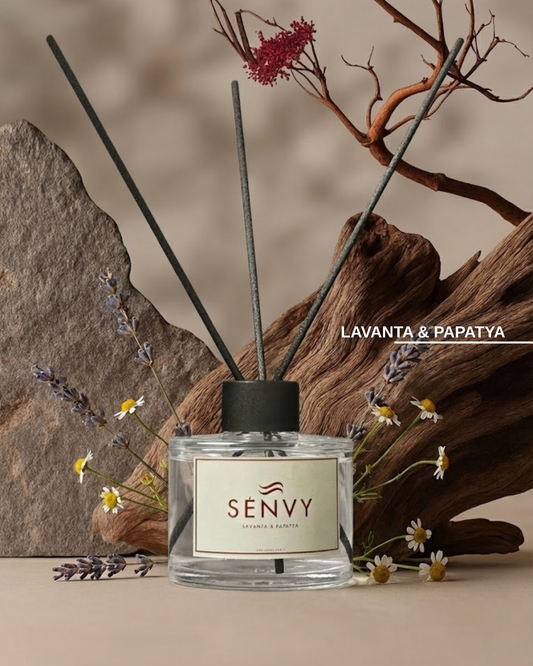 Premium LAVANTA & PAPATYA Bambu Oda Kokusu